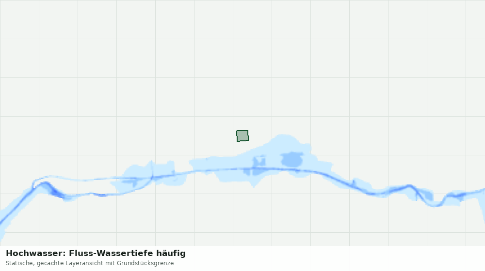 Statische Kartenansicht: Hochwasser: Fluss-Wassertiefe häufig