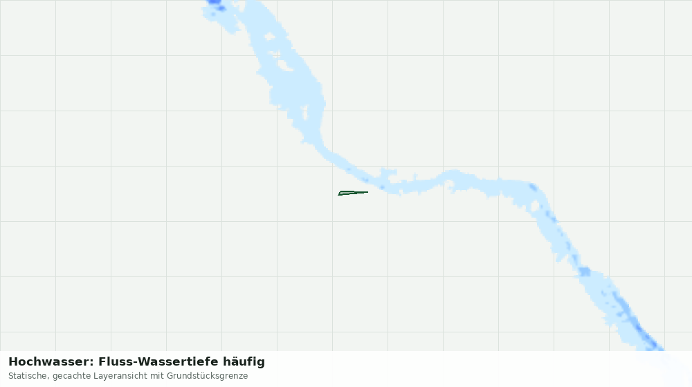 Statische Kartenansicht: Hochwasser: Fluss-Wassertiefe häufig