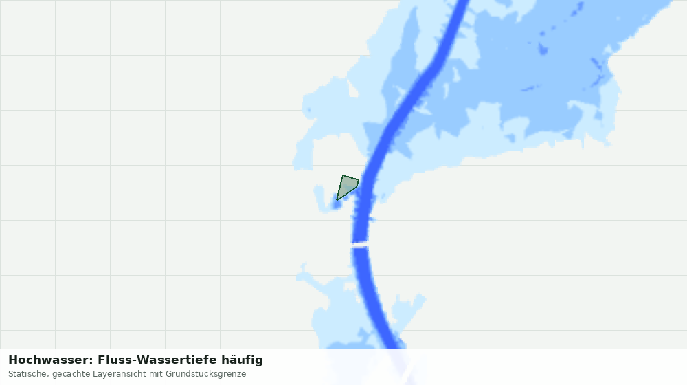 Statische Kartenansicht: Hochwasser: Fluss-Wassertiefe häufig