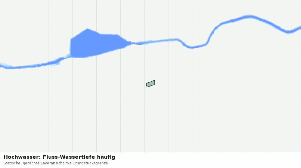 Statische Kartenansicht: Hochwasser: Fluss-Wassertiefe häufig