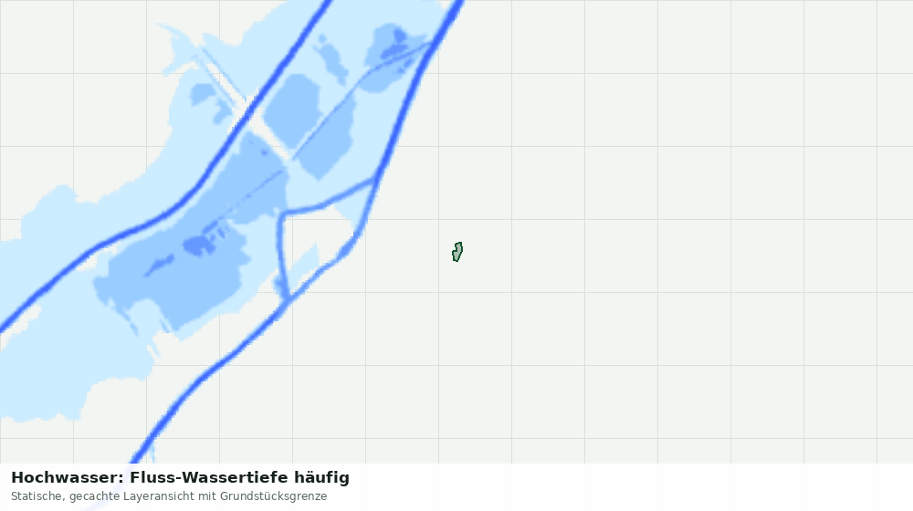 Statische Kartenansicht: Hochwasser: Fluss-Wassertiefe häufig