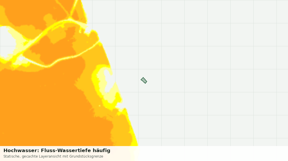 Statische Kartenansicht: Hochwasser: Fluss-Wassertiefe häufig