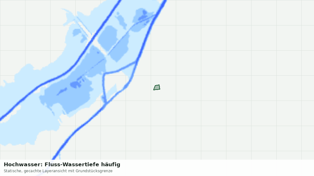 Statische Kartenansicht: Hochwasser: Fluss-Wassertiefe häufig