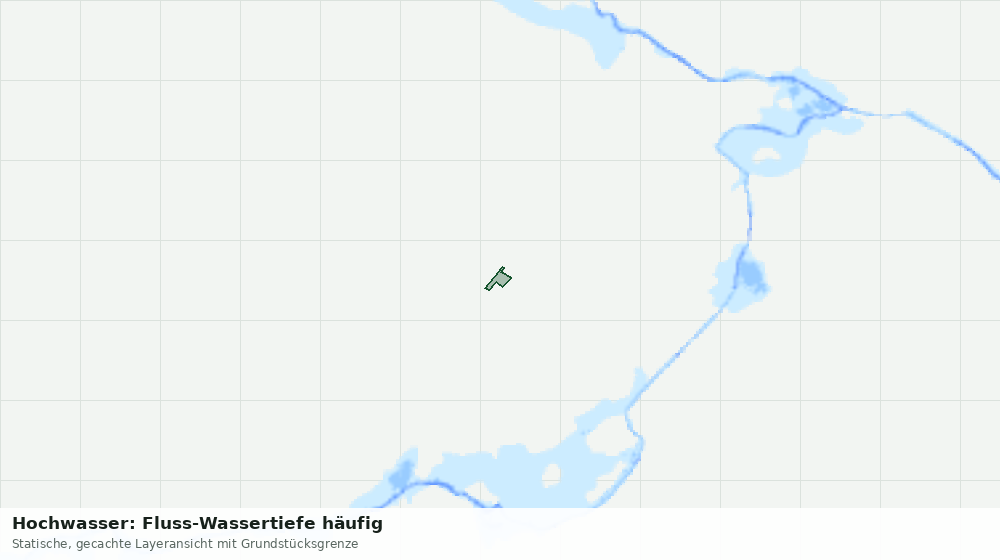 Statische Kartenansicht: Hochwasser: Fluss-Wassertiefe häufig