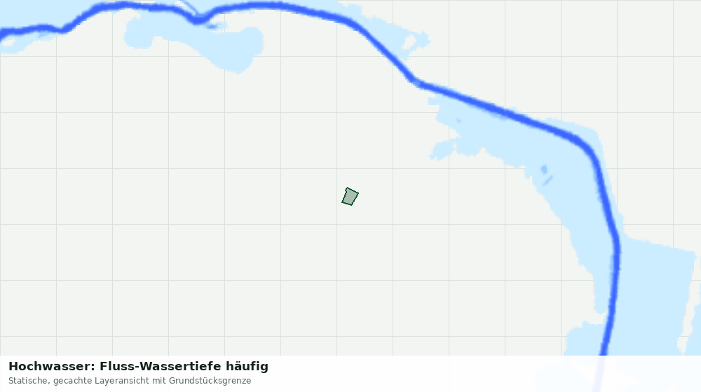 Statische Kartenansicht: Hochwasser: Fluss-Wassertiefe häufig
