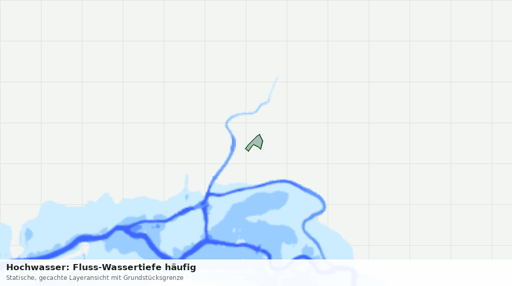 Statische Kartenansicht: Hochwasser: Fluss-Wassertiefe häufig