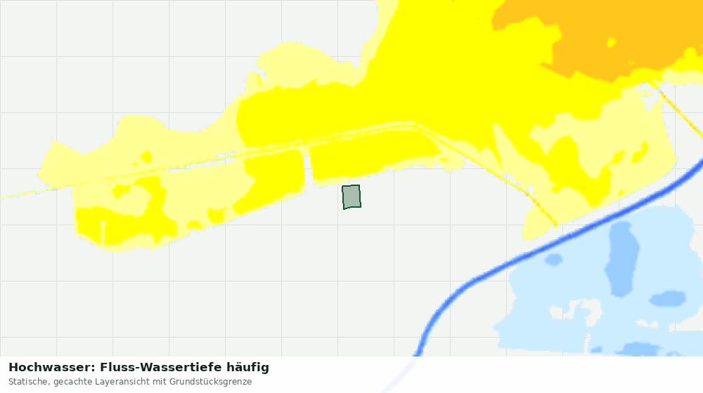 Statische Kartenansicht: Hochwasser: Fluss-Wassertiefe häufig