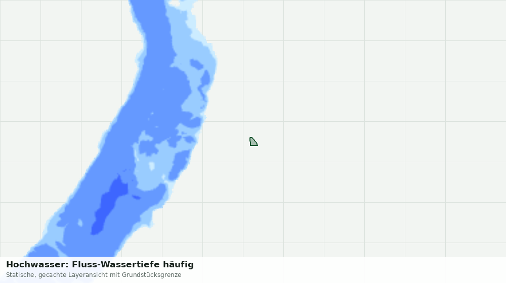 Statische Kartenansicht: Hochwasser: Fluss-Wassertiefe häufig