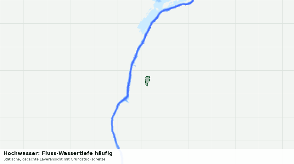 Statische Kartenansicht: Hochwasser: Fluss-Wassertiefe häufig