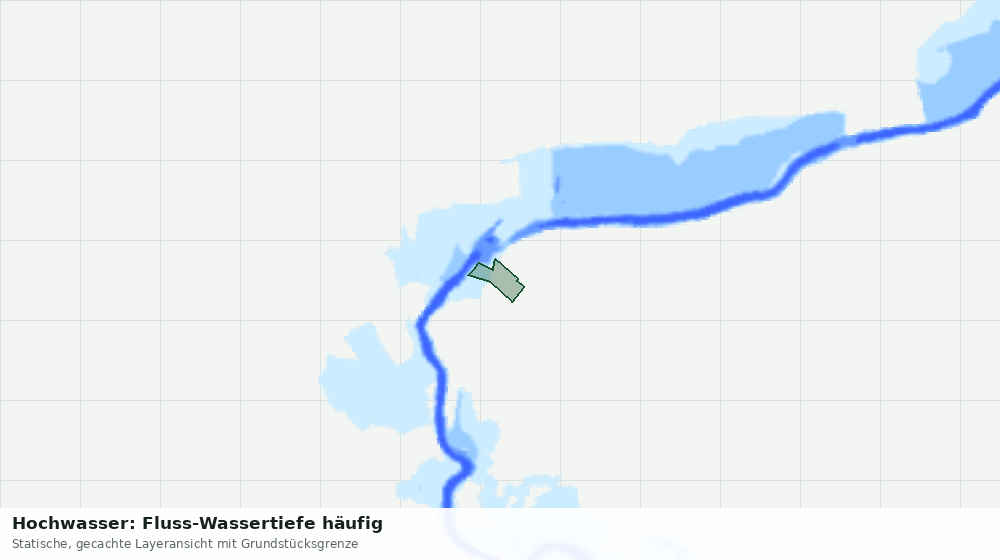 Statische Kartenansicht: Hochwasser: Fluss-Wassertiefe häufig