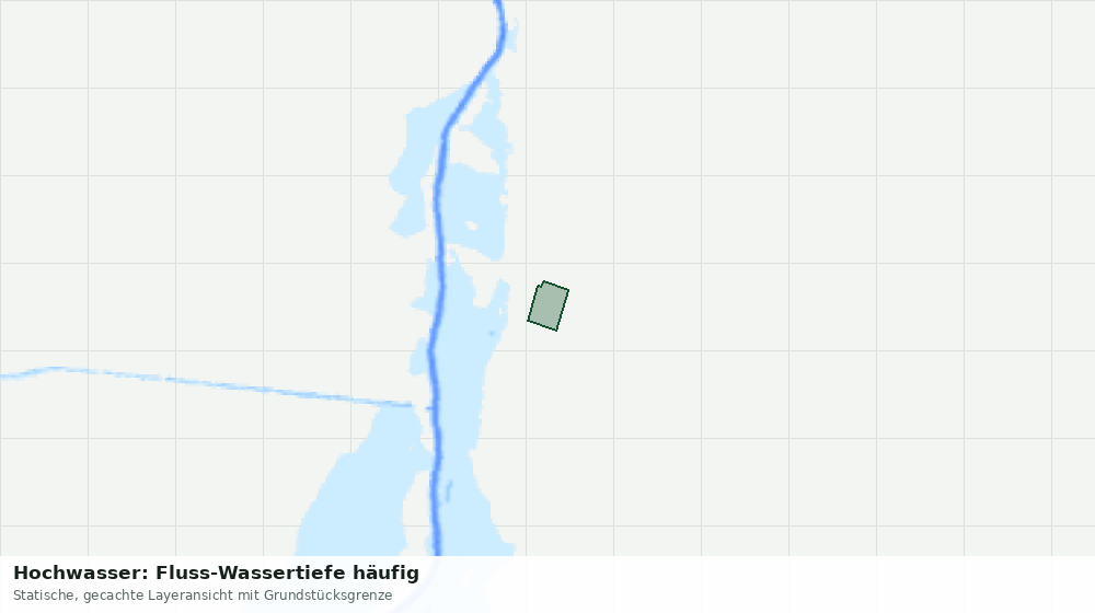 Statische Kartenansicht: Hochwasser: Fluss-Wassertiefe häufig