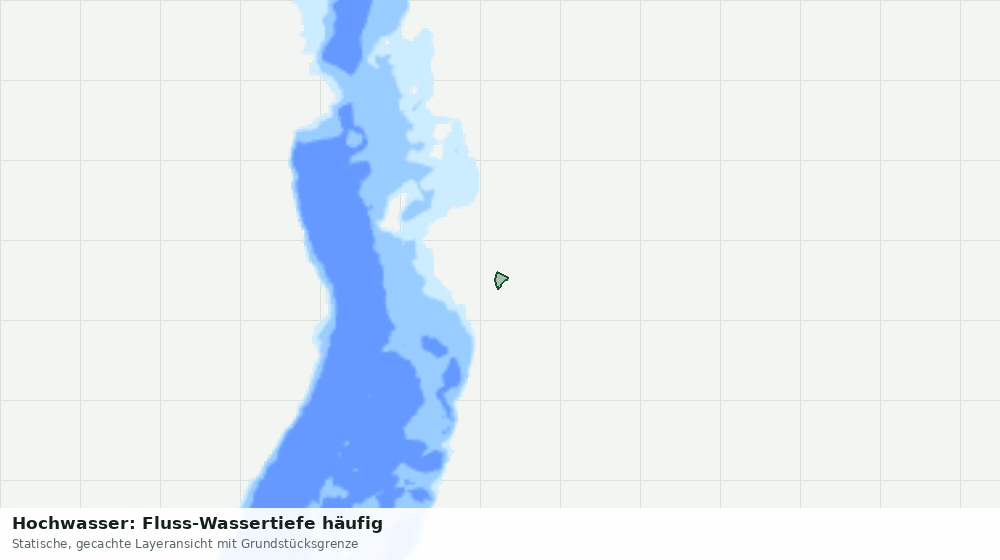 Statische Kartenansicht: Hochwasser: Fluss-Wassertiefe häufig
