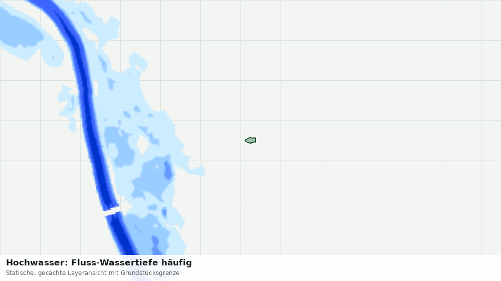 Statische Kartenansicht: Hochwasser: Fluss-Wassertiefe häufig