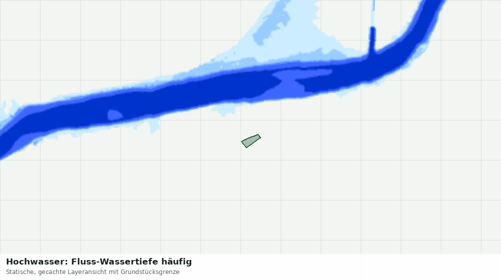 Statische Kartenansicht: Hochwasser: Fluss-Wassertiefe häufig