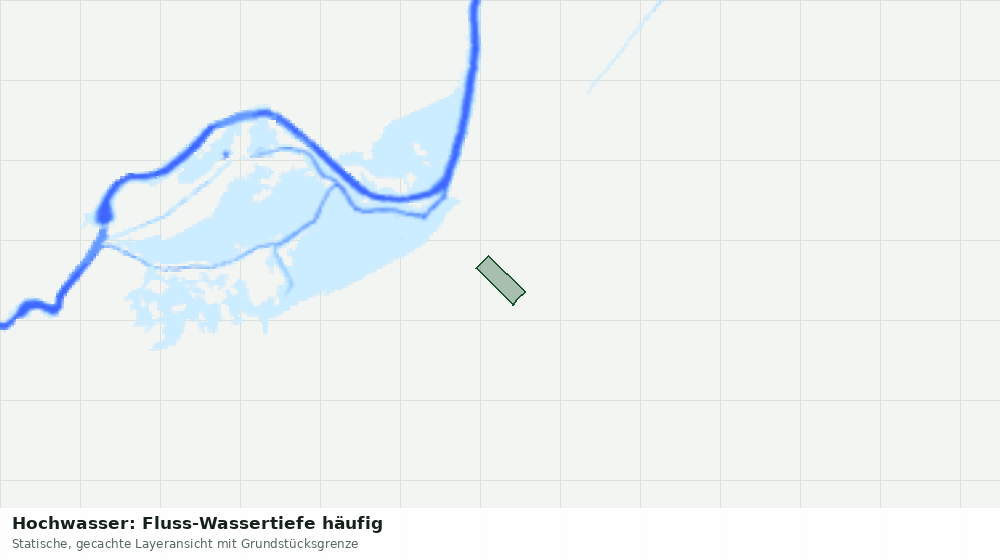 Statische Kartenansicht: Hochwasser: Fluss-Wassertiefe häufig