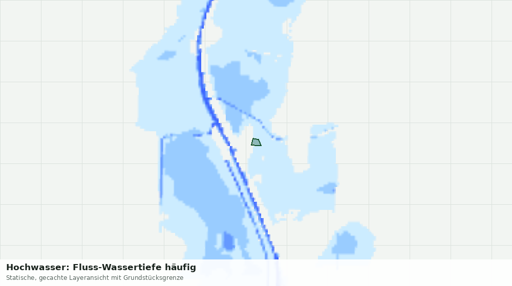 Statische Kartenansicht: Hochwasser: Fluss-Wassertiefe häufig