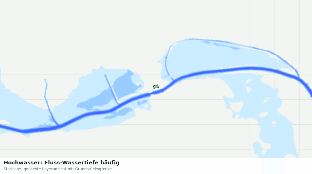 Statische Kartenansicht: Hochwasser: Fluss-Wassertiefe häufig