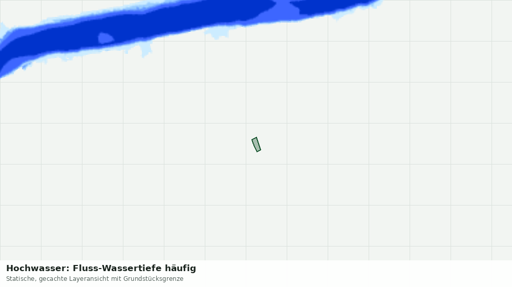 Statische Kartenansicht: Hochwasser: Fluss-Wassertiefe häufig