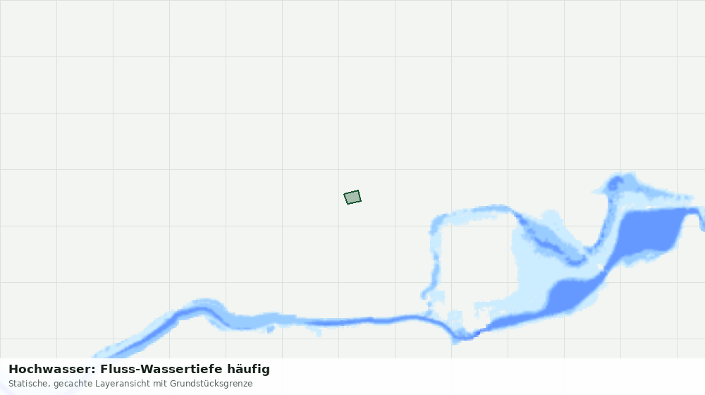 Statische Kartenansicht: Hochwasser: Fluss-Wassertiefe häufig