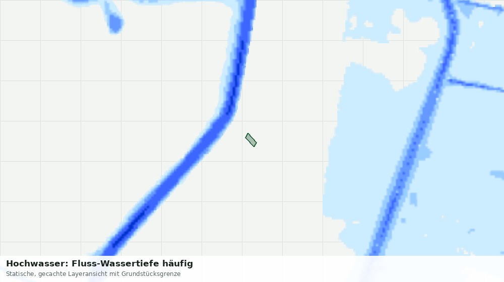 Statische Kartenansicht: Hochwasser: Fluss-Wassertiefe häufig
