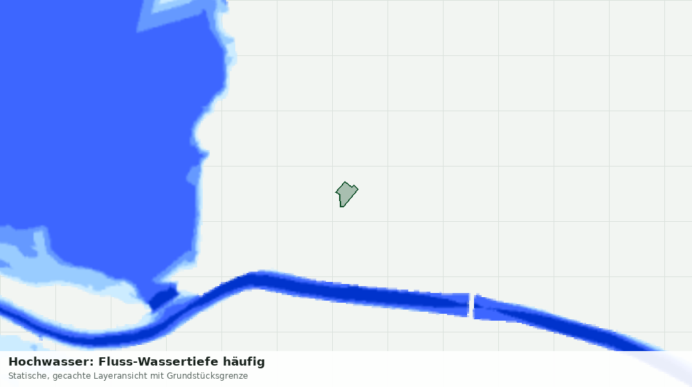 Statische Kartenansicht: Hochwasser: Fluss-Wassertiefe häufig