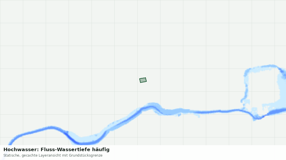 Statische Kartenansicht: Hochwasser: Fluss-Wassertiefe häufig