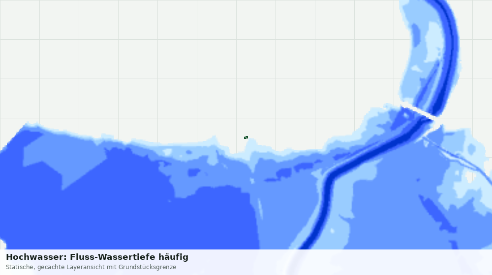 Statische Kartenansicht: Hochwasser: Fluss-Wassertiefe häufig