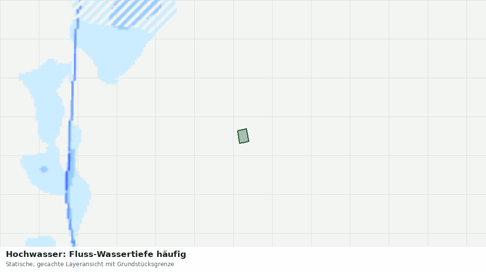 Statische Kartenansicht: Hochwasser: Fluss-Wassertiefe häufig
