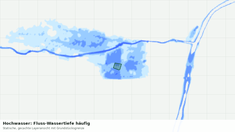 Statische Kartenansicht: Hochwasser: Fluss-Wassertiefe häufig