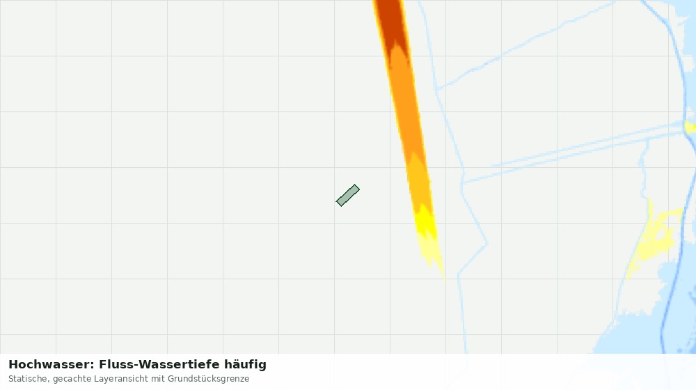 Statische Kartenansicht: Hochwasser: Fluss-Wassertiefe häufig