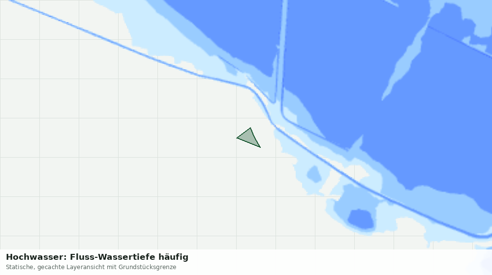 Statische Kartenansicht: Hochwasser: Fluss-Wassertiefe häufig