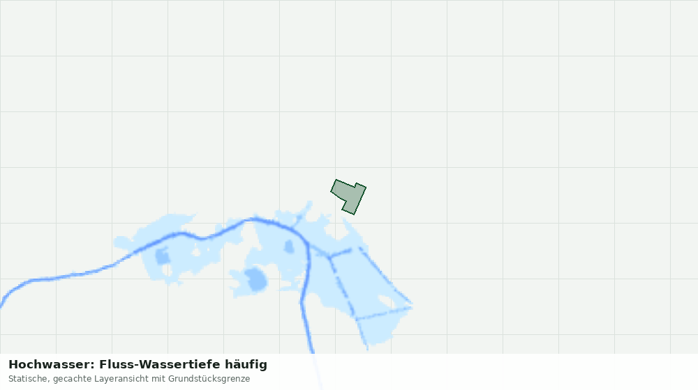 Statische Kartenansicht: Hochwasser: Fluss-Wassertiefe häufig