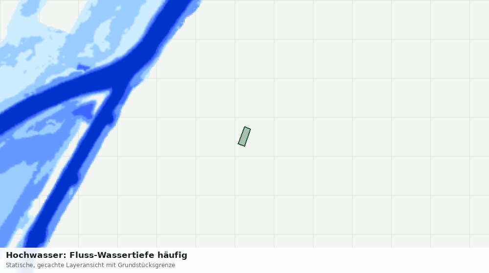Statische Kartenansicht: Hochwasser: Fluss-Wassertiefe häufig