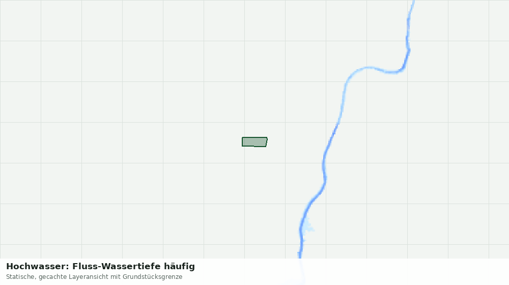Statische Kartenansicht: Hochwasser: Fluss-Wassertiefe häufig