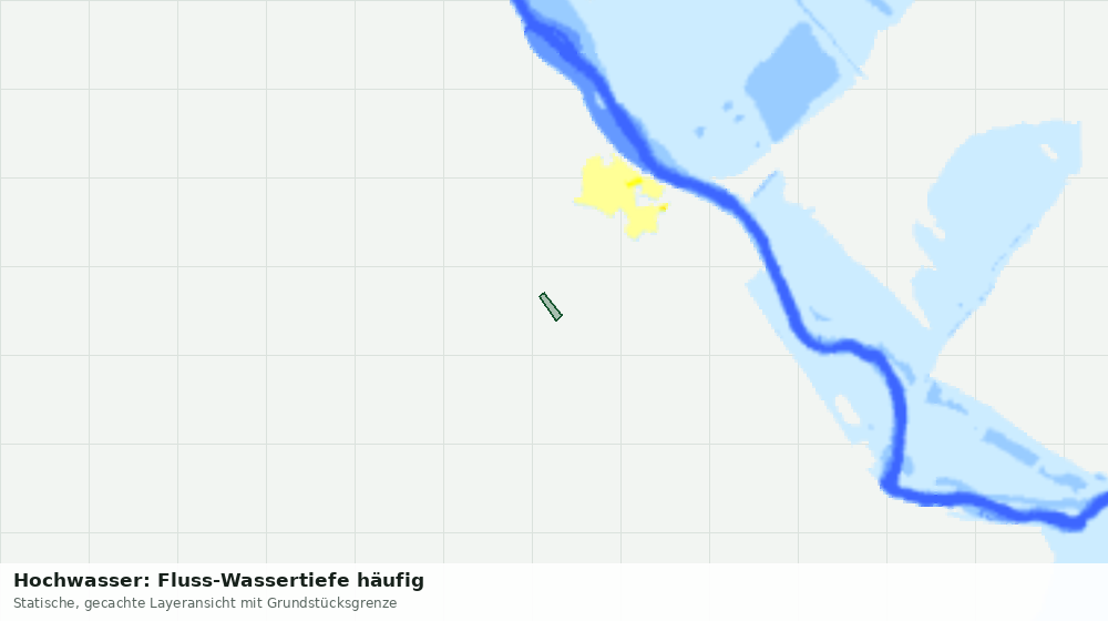 Statische Kartenansicht: Hochwasser: Fluss-Wassertiefe häufig
