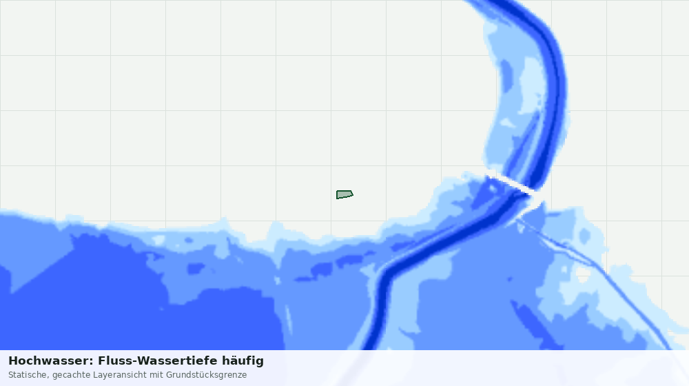 Statische Kartenansicht: Hochwasser: Fluss-Wassertiefe häufig