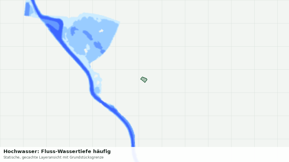 Statische Kartenansicht: Hochwasser: Fluss-Wassertiefe häufig