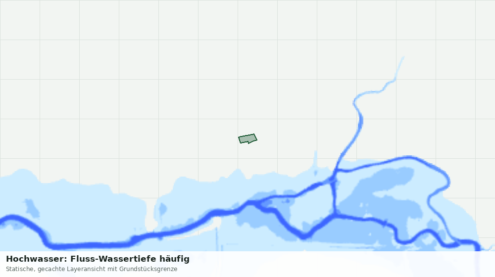 Statische Kartenansicht: Hochwasser: Fluss-Wassertiefe häufig