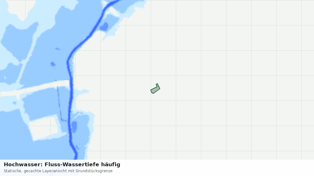 Statische Kartenansicht: Hochwasser: Fluss-Wassertiefe häufig