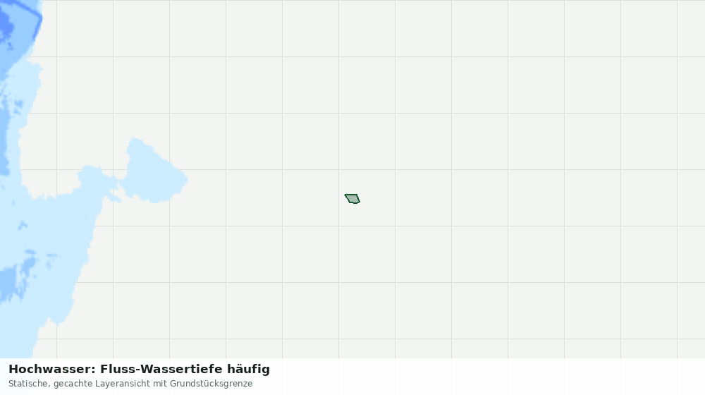 Statische Kartenansicht: Hochwasser: Fluss-Wassertiefe häufig