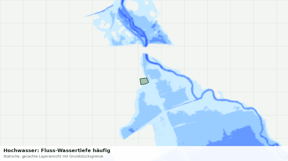 Statische Kartenansicht: Hochwasser: Fluss-Wassertiefe häufig