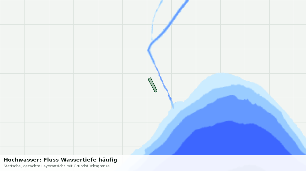 Statische Kartenansicht: Hochwasser: Fluss-Wassertiefe häufig