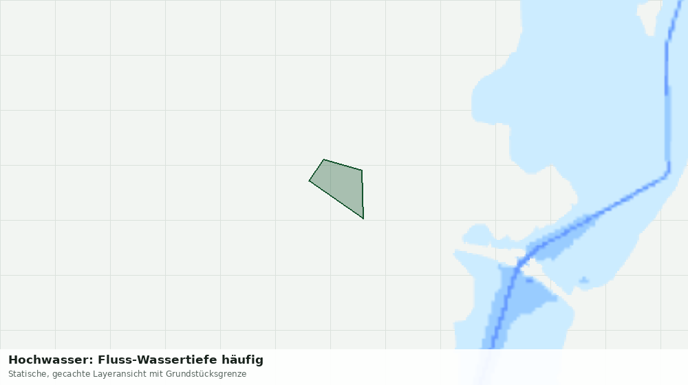 Statische Kartenansicht: Hochwasser: Fluss-Wassertiefe häufig