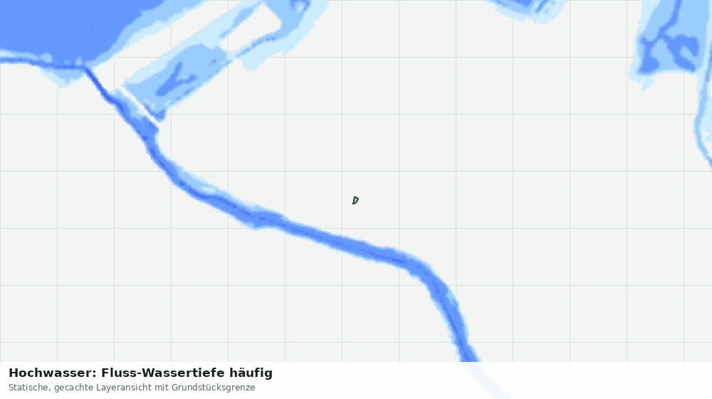 Statische Kartenansicht: Hochwasser: Fluss-Wassertiefe häufig