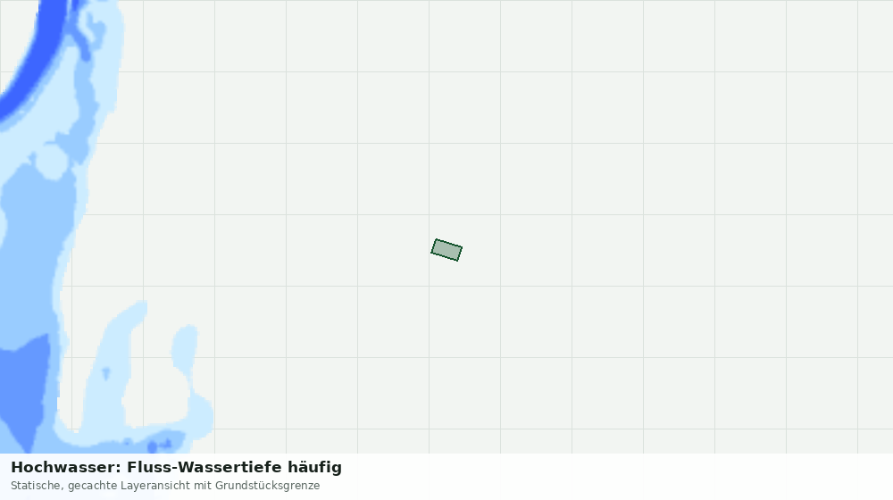 Statische Kartenansicht: Hochwasser: Fluss-Wassertiefe häufig