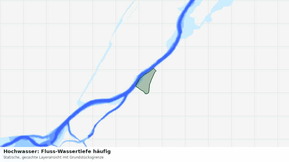Statische Kartenansicht: Hochwasser: Fluss-Wassertiefe häufig