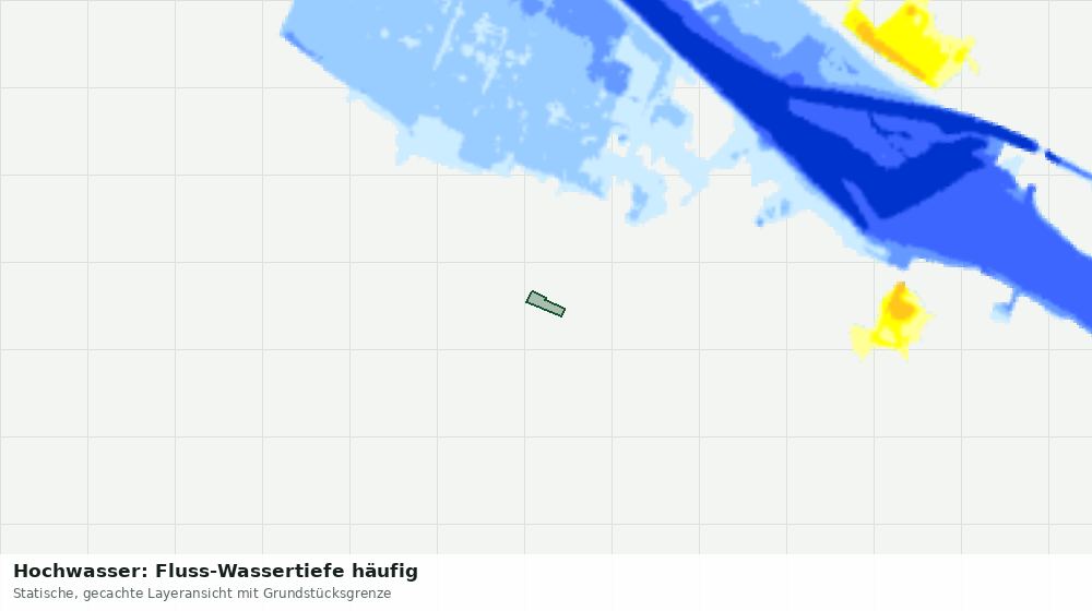Statische Kartenansicht: Hochwasser: Fluss-Wassertiefe häufig