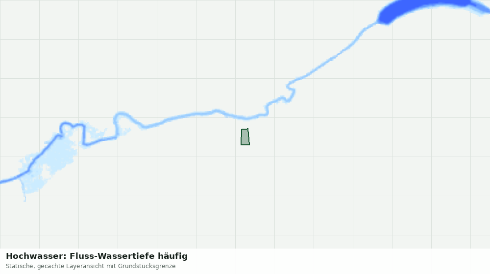 Statische Kartenansicht: Hochwasser: Fluss-Wassertiefe häufig