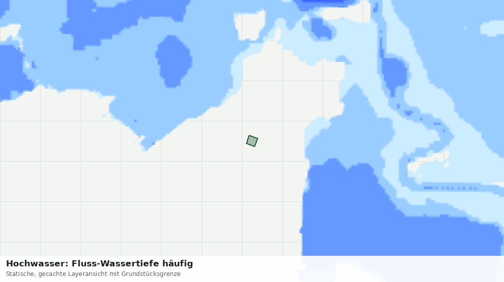 Statische Kartenansicht: Hochwasser: Fluss-Wassertiefe häufig