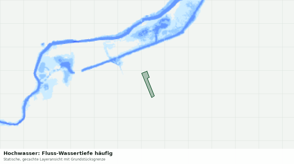 Statische Kartenansicht: Hochwasser: Fluss-Wassertiefe häufig
